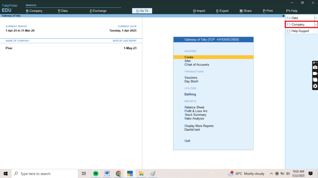 Create Group in Tally Prime