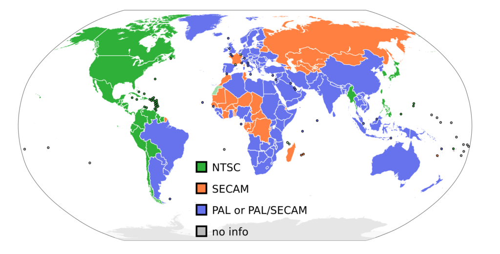 Various Video Standards PAL and NTSC