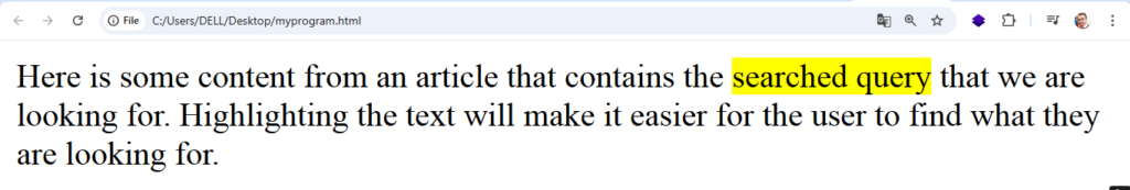 HTML Text Formatting