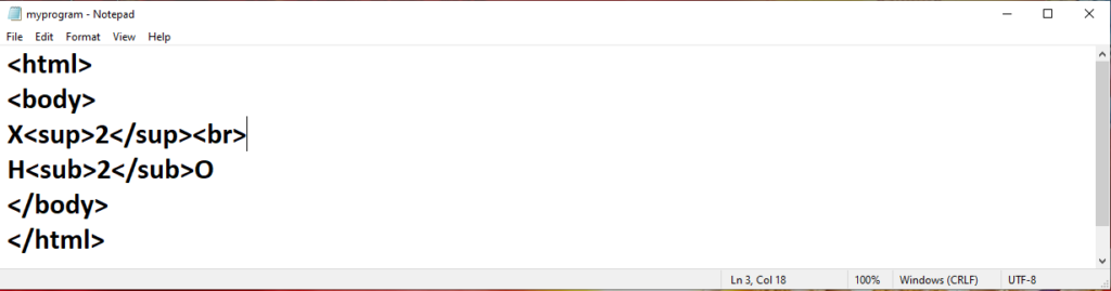 HTML Text Formatting