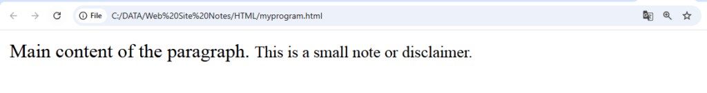 HTML Text Formatting
